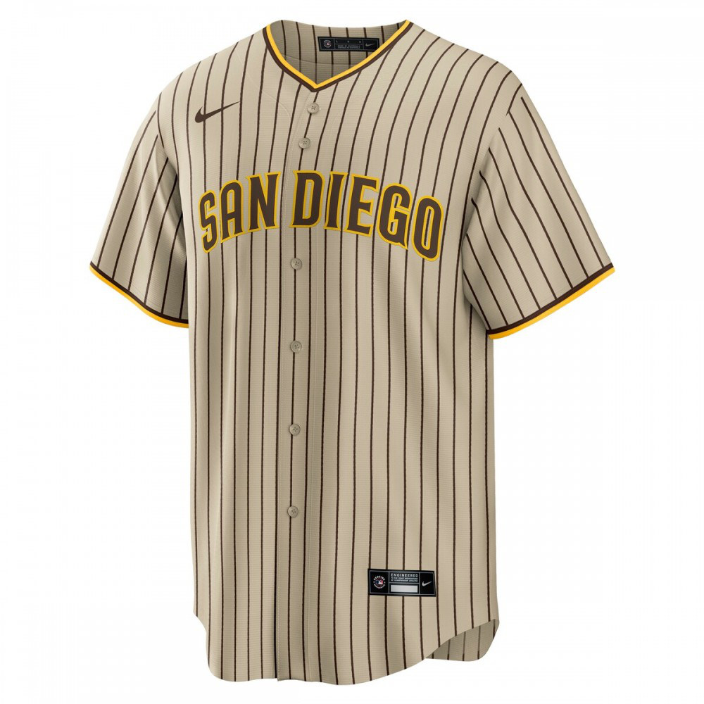 Juan Soto San Diego Padres Alternate Replica Player Jersey - Tan/Brown-Pro Kit Vault | Brand New 26/27 Sports Jerseys
